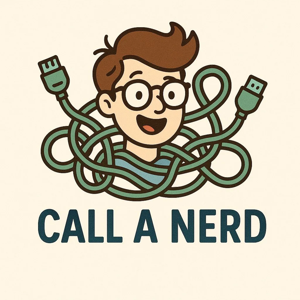 Call a Nerd IT support sample business logo