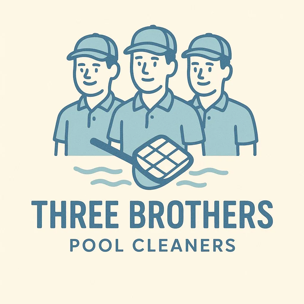 Three Brothers Pool Cleaners sample business logo